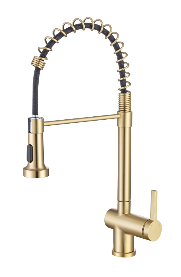 Stainless steel kitchen faucet